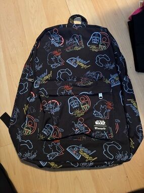 Loungefly Black Neon Star Wars Character Backpack